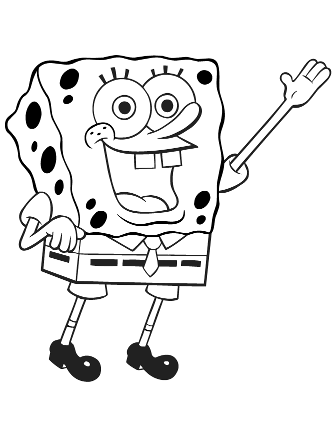 Plansa de colorat cu Spongebob 81 99